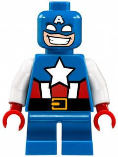 LEGO Minifigure-Captain America - Short Legs-Super Heroes / Mighty Micros / Avengers-SH250-Creative Brick Builders